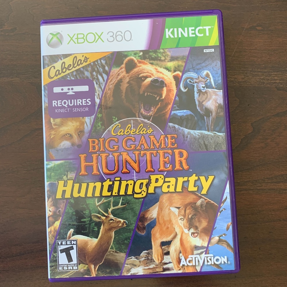 XBOX 360 KINECT - CABELA'S BIG GAME HUNTER